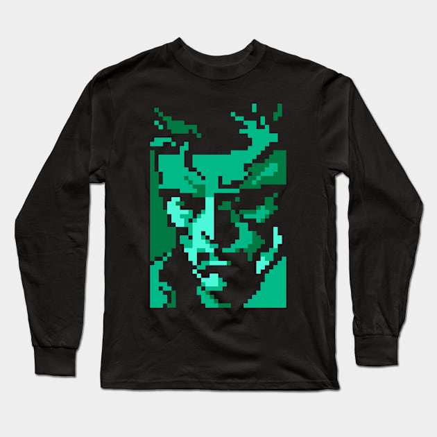 Ghost Long Sleeve T-Shirt by RetroPixelWorld